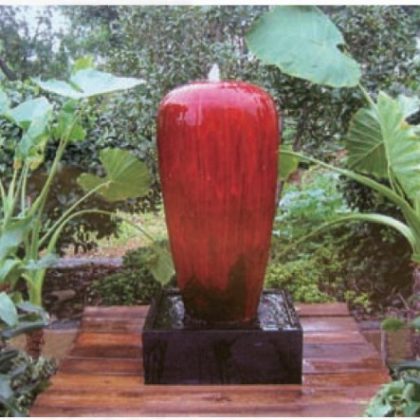 Ceramic Fountain CAPPL-AC08 Red Black