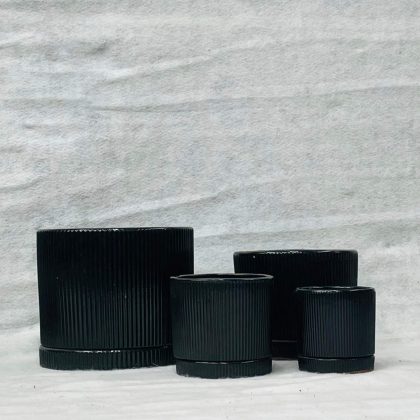 Ceramic Pot CAPPL-066 BLACK