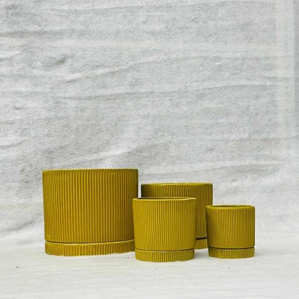 Ceramic Pot CAPPL-066 YELLOW