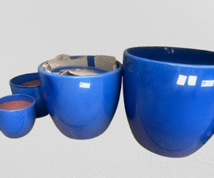Ceramic Pot CAPPL-1209 Blue