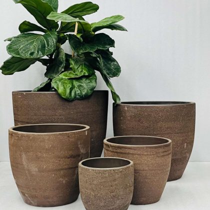 Ceramic Pot CAPPL-1209 Dark Clay