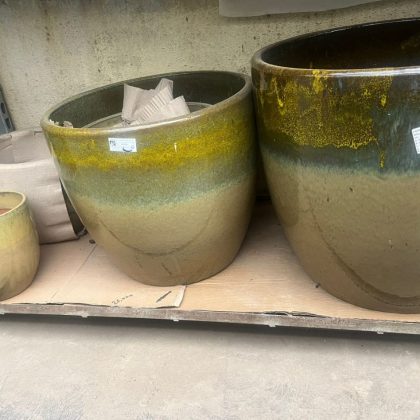 Ceramic Pot CAPPL-1209 Yellow Sunset