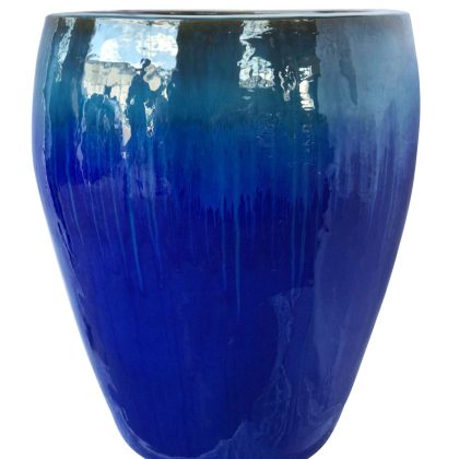 Ceramic Pot Volcanic On Blue CAPPL-2-2229