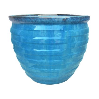 Ceramic Pot Volcanic on Ultra Marine CAPPL-2-2938