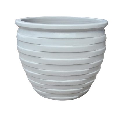 Ceramic Pot Volcanic on White CAPPL-2-2938