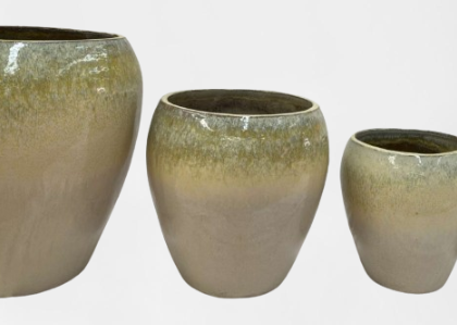 Ceramic Pots CAPPL-1259 YELLOW CREAM