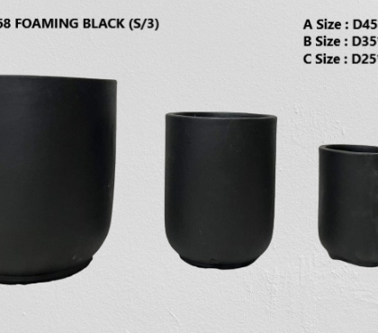 Ceramic Pots CAPPL-1468 FOAMING BLACK