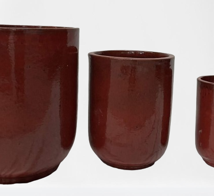 Ceramic Pots CAPPL-1468 RED BLACK
