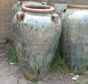 Glossy Ceramic Pot CAPPL-7235 Natural