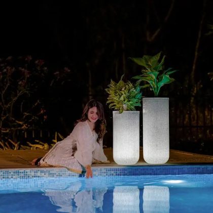 TOKYO HIGH ILLUMINATED ROUND PLANTERS