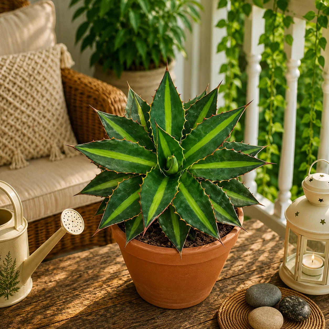 Agave Lophantha ‘Green’ – Compact Evergreen Agave for Home & Garden Decor