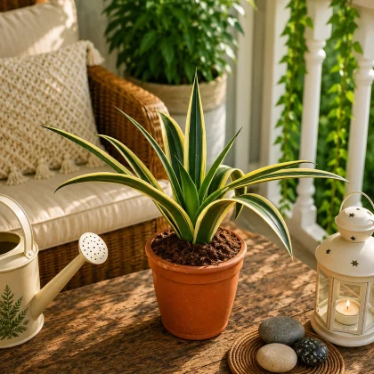 Agave Mangave ‘Kaleidoscope’ – Rare Color-Changing Hybrid Succulent for Home & Garden Decor