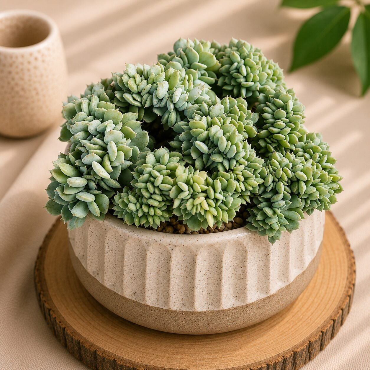 Echeveria hybrida 'Topsy Turvy Cristate'