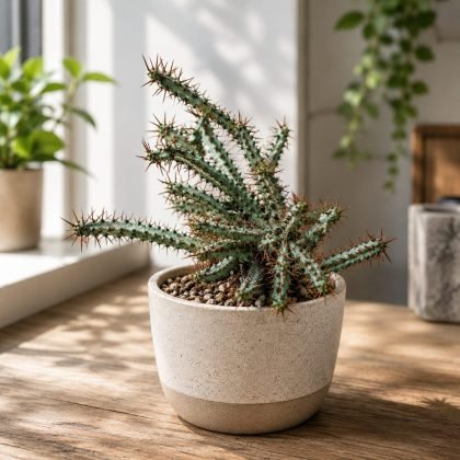 Euphorbia Aeruginosa – Rare Blue-Green Succulent Cactus