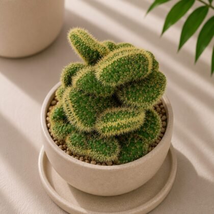 Mammillaria Cristata 'J' (Crested Mammillaria Cactus)