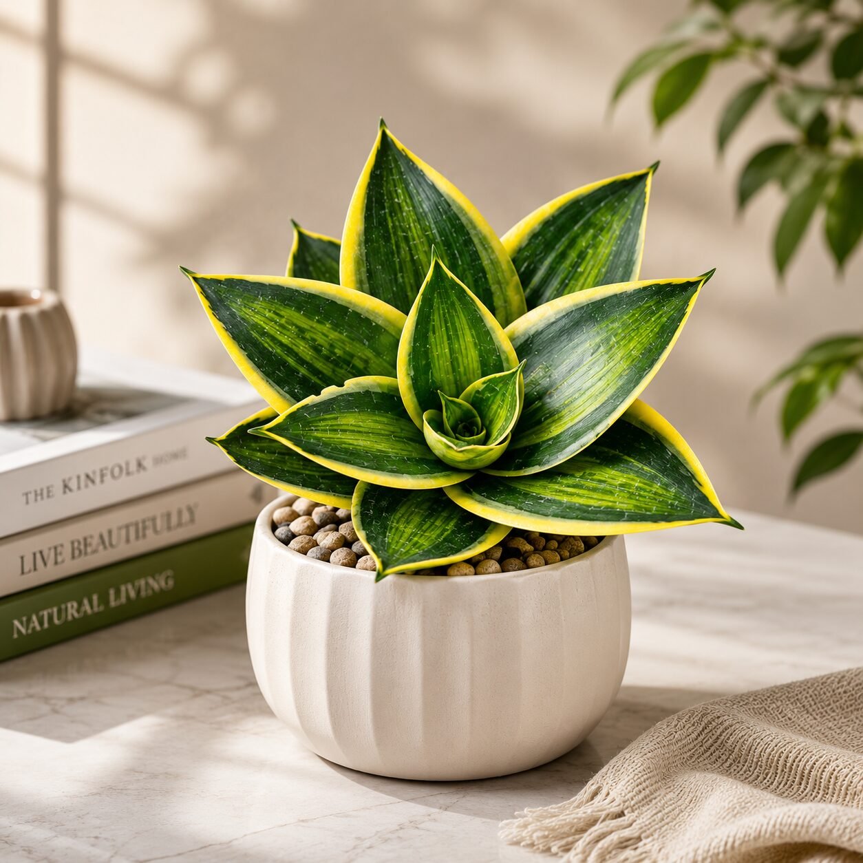 Sansevieria trifasciata 'Hahnii Favourite Gold'