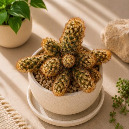 Mammillaria elongata ‘Copper Queen’ – Copper Queen Ladyfinger Cactus - Nook & Nature