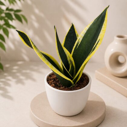Sansevieria trifasciata ‘Black Gold Compacta’ – Premium Compact Snake Plant - Nook & Nature