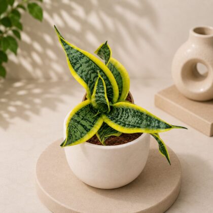 Sansevieria trifasciata ‘Dragon Tongue’ – Compact Dragon Snake Plant - Nook & Nature