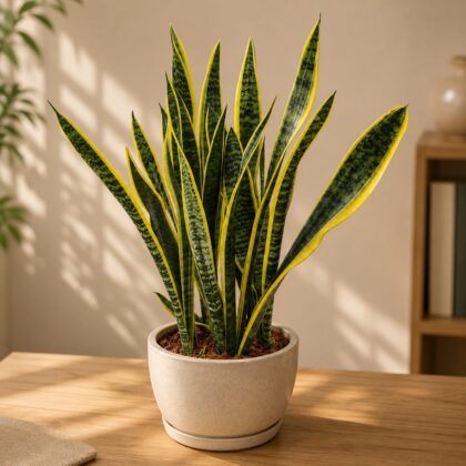 Sansevieria Trifasciata Laurentii Golden Snake Plant 9 Bonzi 4 - Nook & Nature