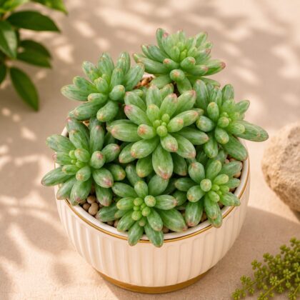 Sedum Rubrotinctum ‘Aurora’ – Pink Aurora Jelly Bean Succulent - Nook & Nature