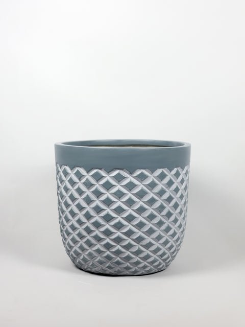 Vanila Fiberglass Round Planter - Image 4