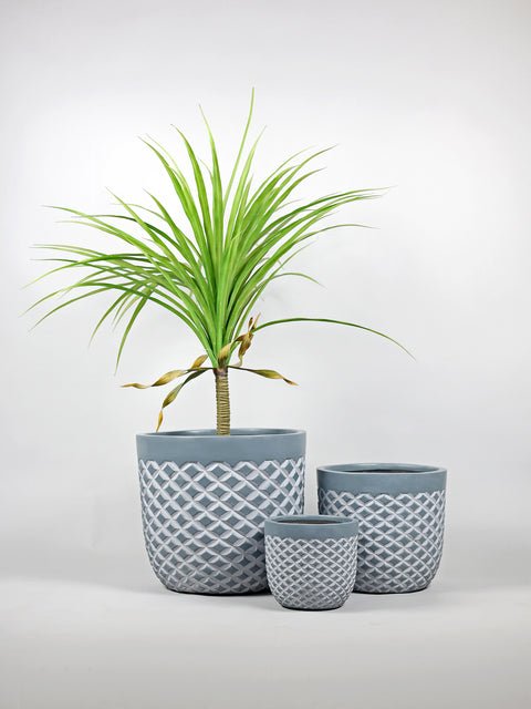 Vanila Fiberglass Round Planter - Image 5