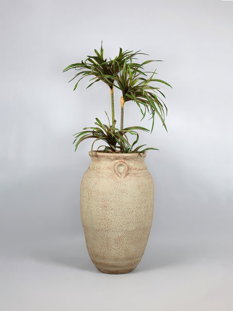Trandy Traditional Fiberglass Planter - Rust Patina - Image 2