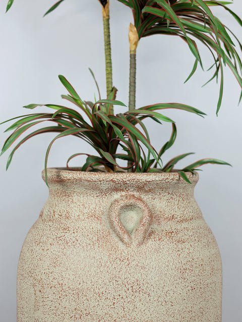 Trandy Traditional Fiberglass Planter - Rust Patina - Image 3