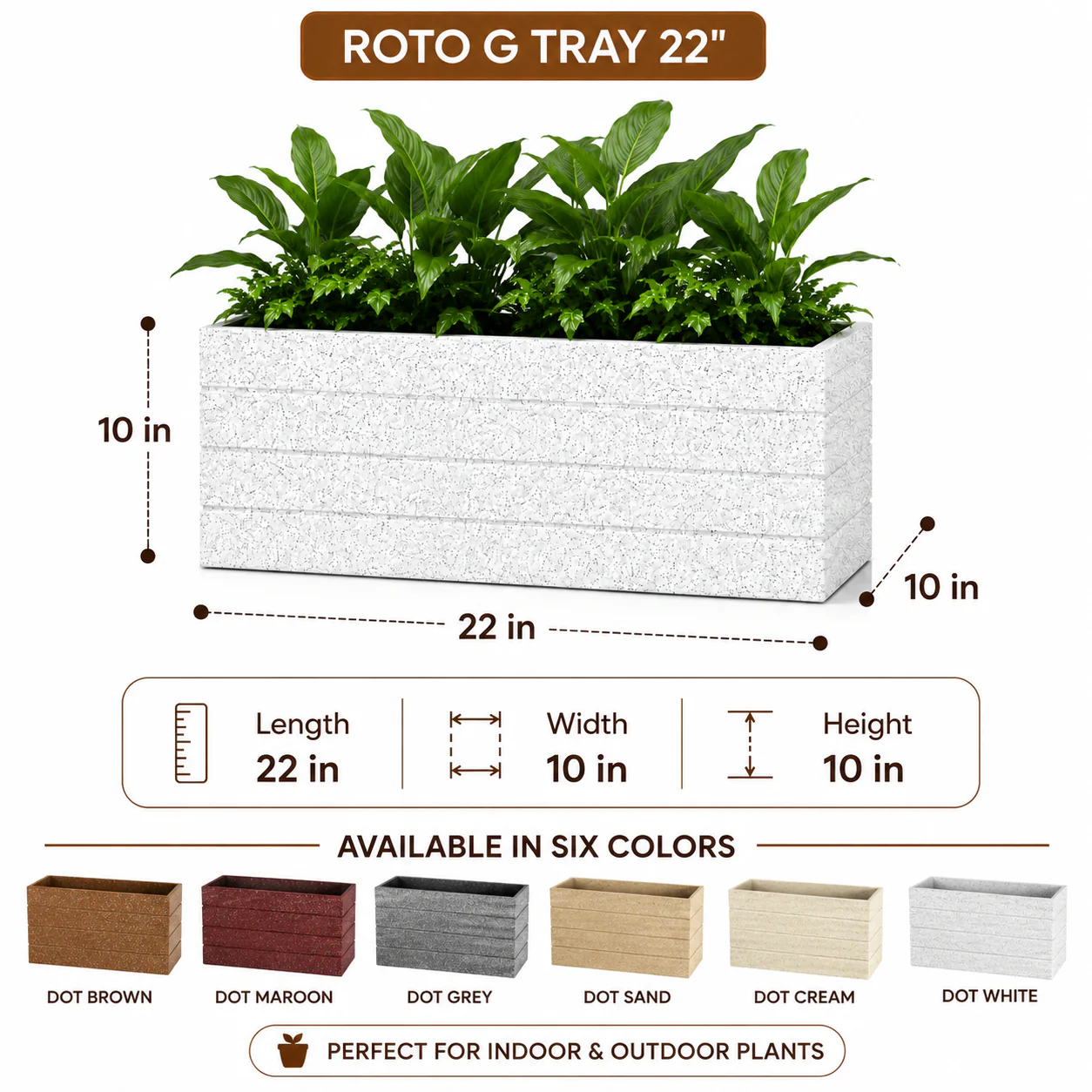 Roto G Tray Rectangle Pots - Image 7