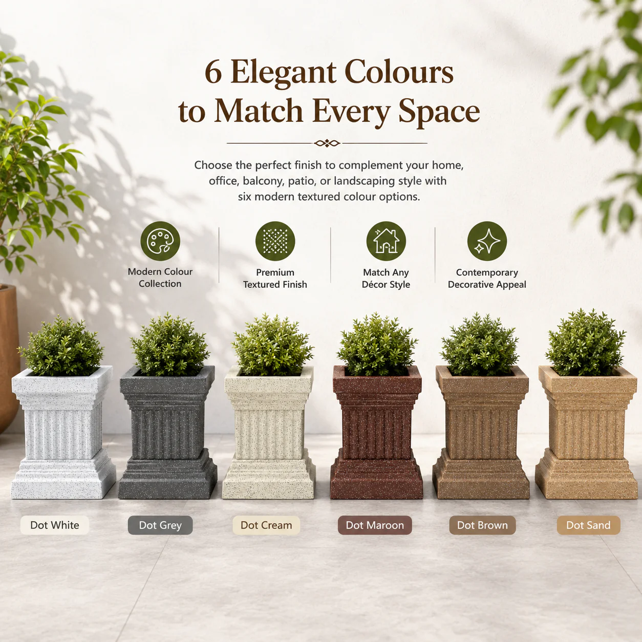 Roto Vintage 01 Self Watering Square Planter - Image 5