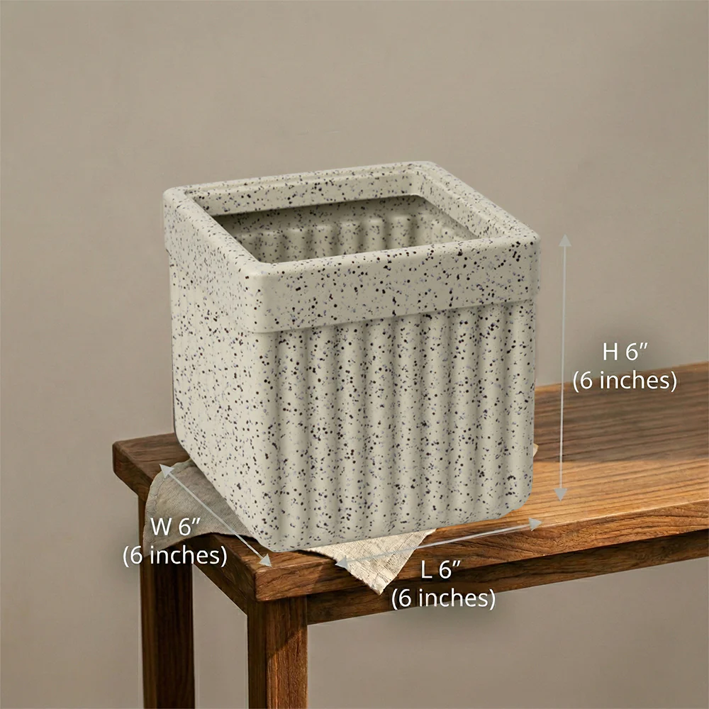 Roto Tiny 02 Self Watering Square Plant Pot 6" - Image 11
