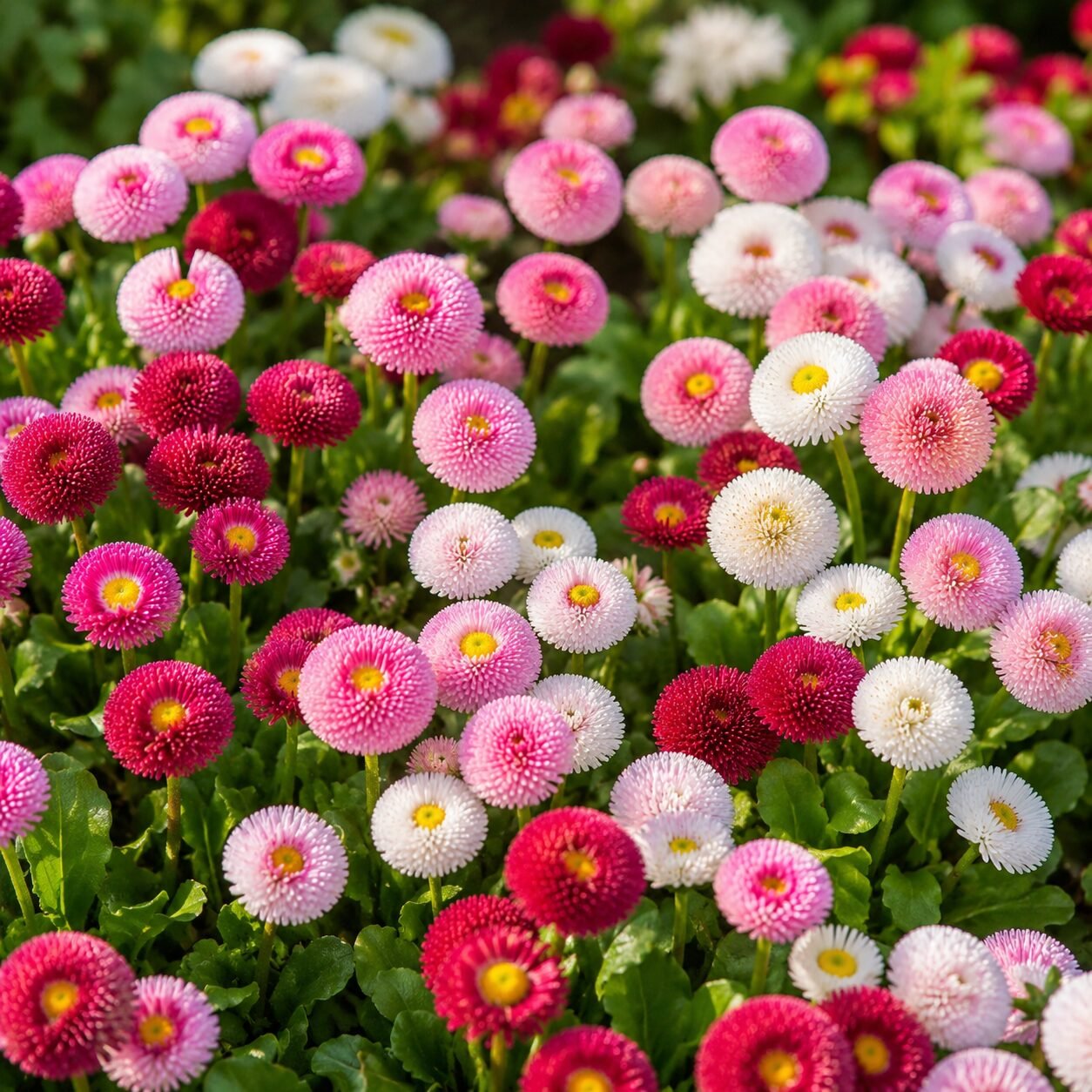 Bellis - Perennis Pomponette Mixed Seeds - Image 2