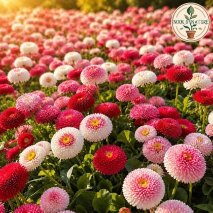 Bellis - Perennis Pomponette Mixed Seeds