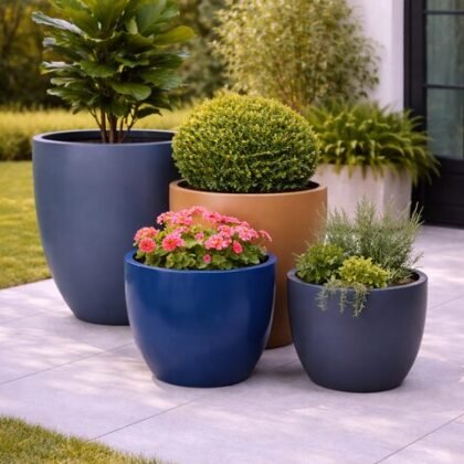 Flora Fiberglass Planters