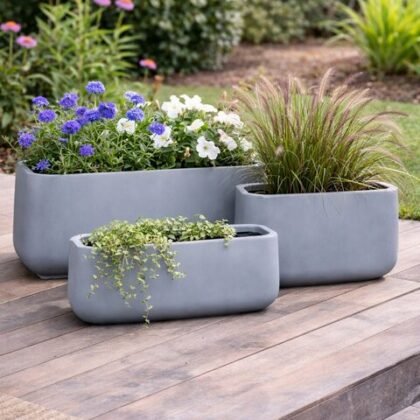 Sunrise Fiberglass Planters
