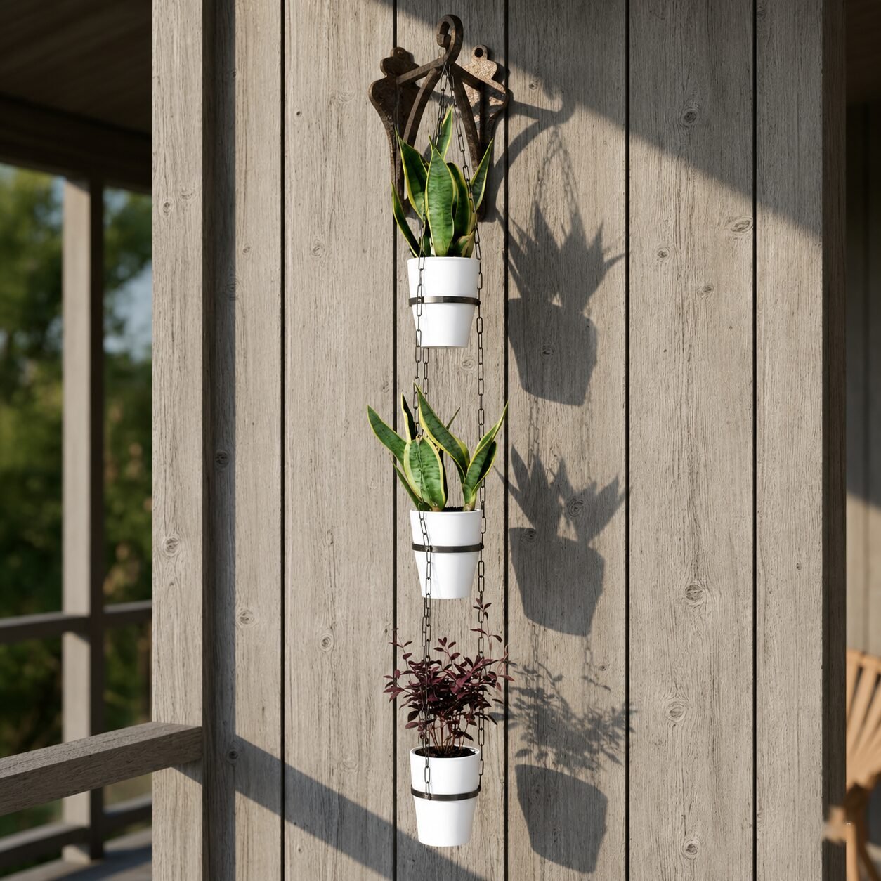 Cone Self Watering Hanging Pot 6" with chain - Image 2