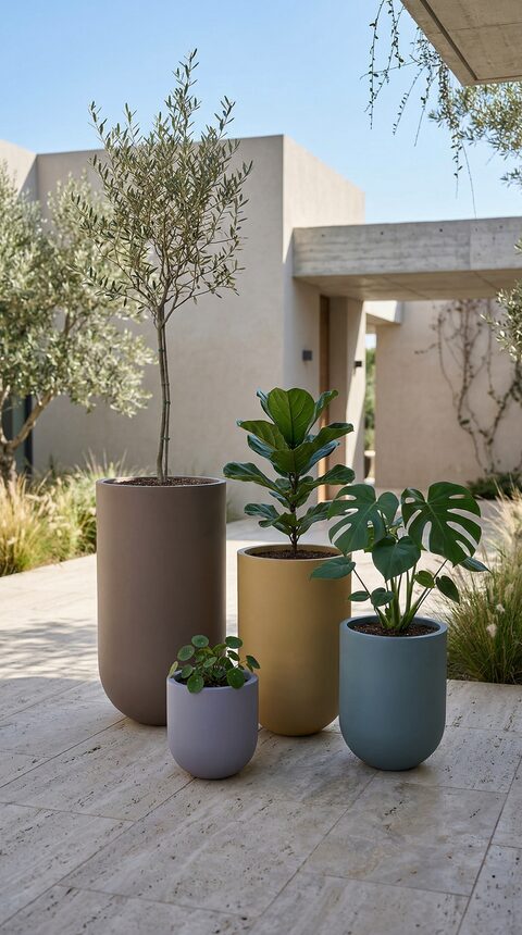 Sunflower Fiberglass Planters - Image 2