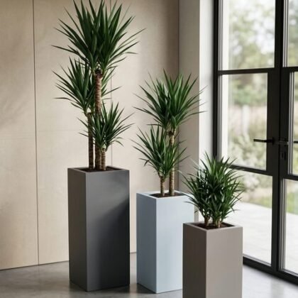 Tower Fiberglass Planters