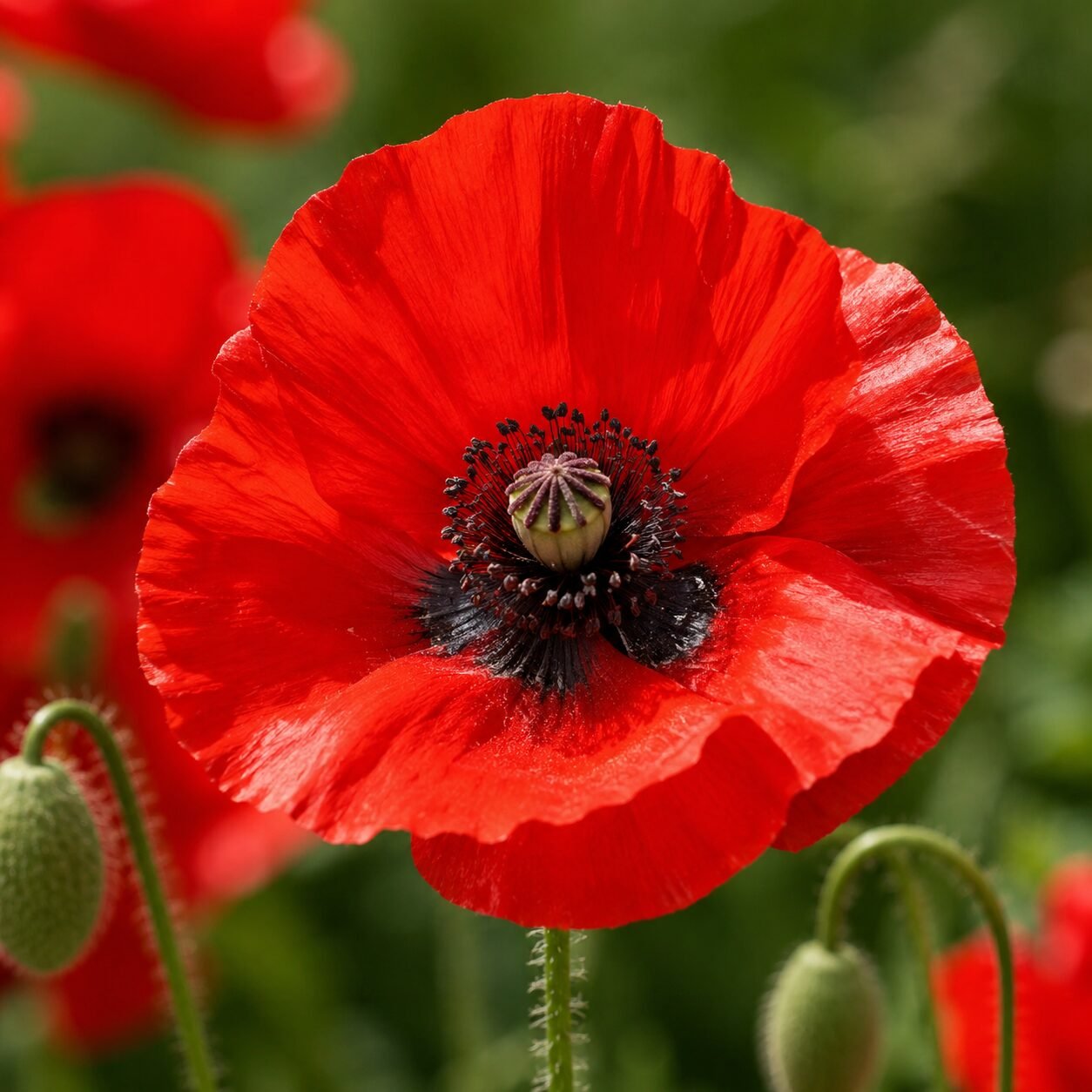 Papaver Rhoeas Shirley Single Red Seeds - Image 3