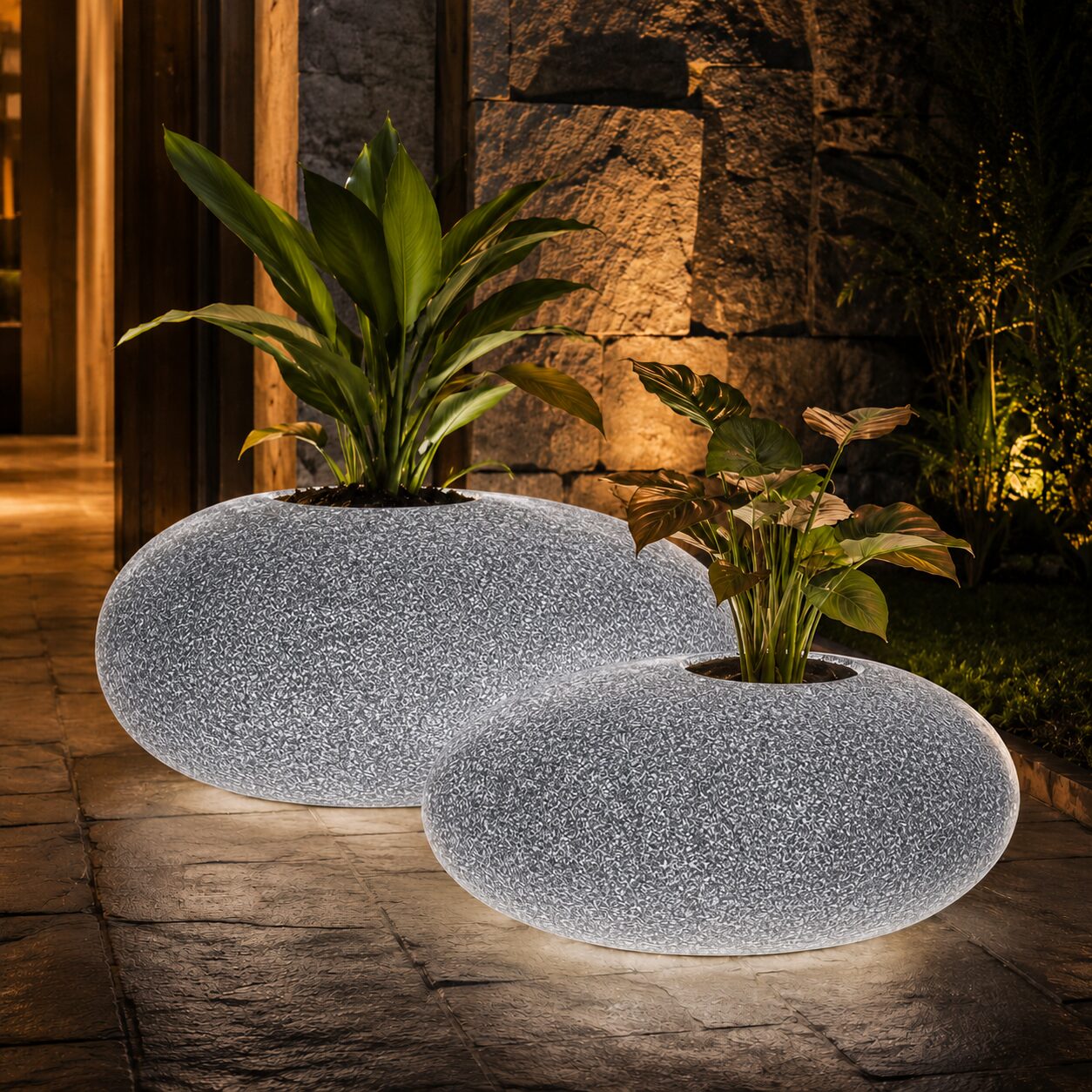 Pebble Illuminated Planter - Image 5