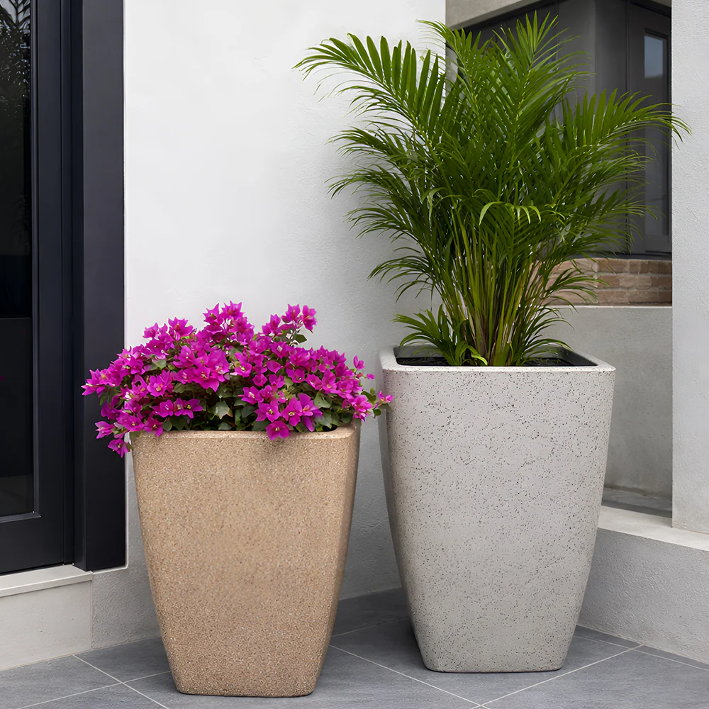 ROTO MOCHA Pot – Long Square Planter with Dot Finish Colour - Image 2