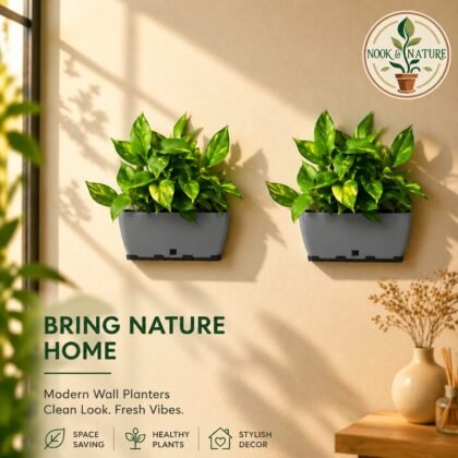Recta Big Rectangle Planter 14" with Wall Stand