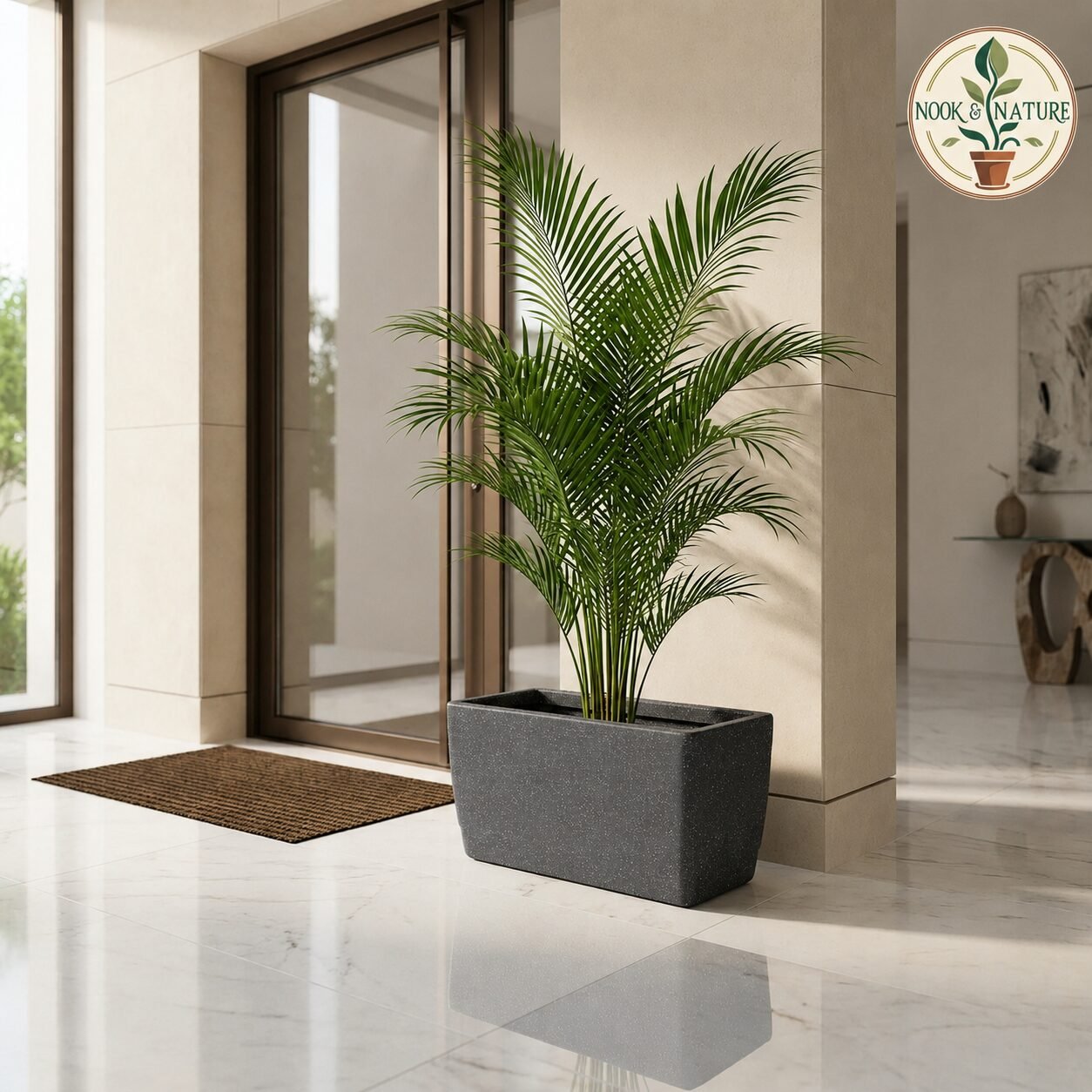 Roto Dove Canon Rectangle Planter with Dot Finish Color