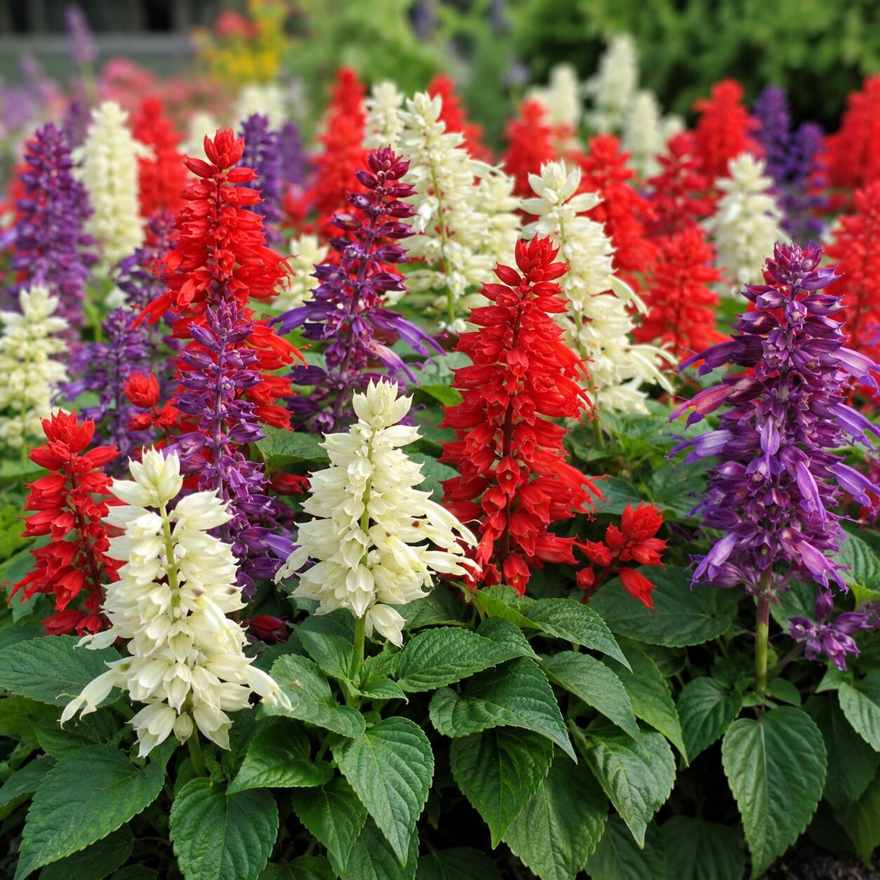 Salvia Splendens Cleopatra Mixture Seeds - Image 3