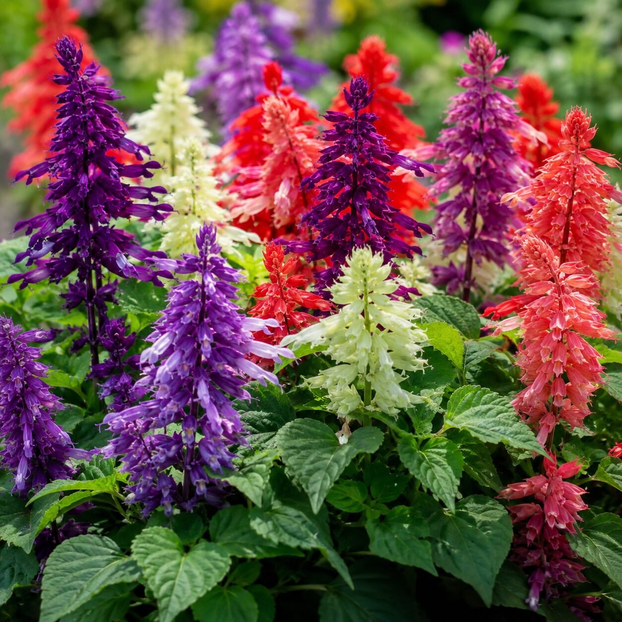 Salvia Splendens Cleopatra Mixture Seeds - Image 2