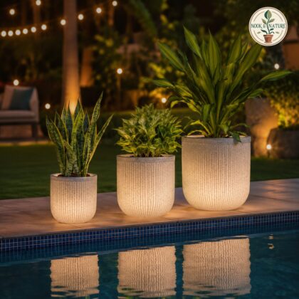 Tokyo Short Illuminated Planter