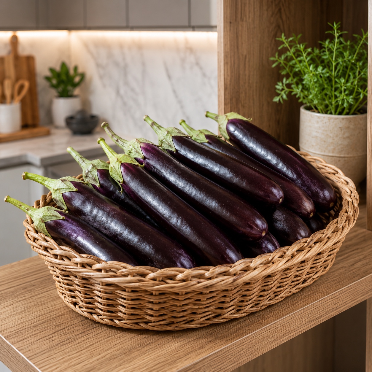 BRINJAL LONG PURPLE HYBRID - Image 2