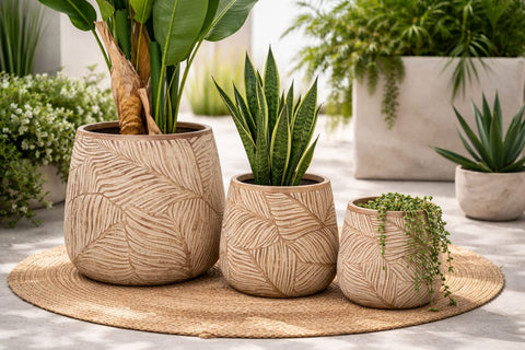 Peach Fiberglass Planters - Image 2