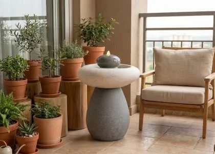 Zen Pebble Fountain